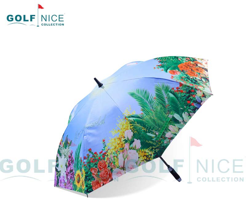 直柄廣告單層傘印花傘