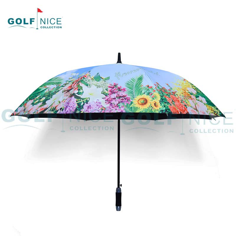 直柄廣告單層傘印花傘