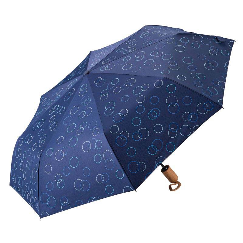 藍(lán)色印花自動開折疊傘