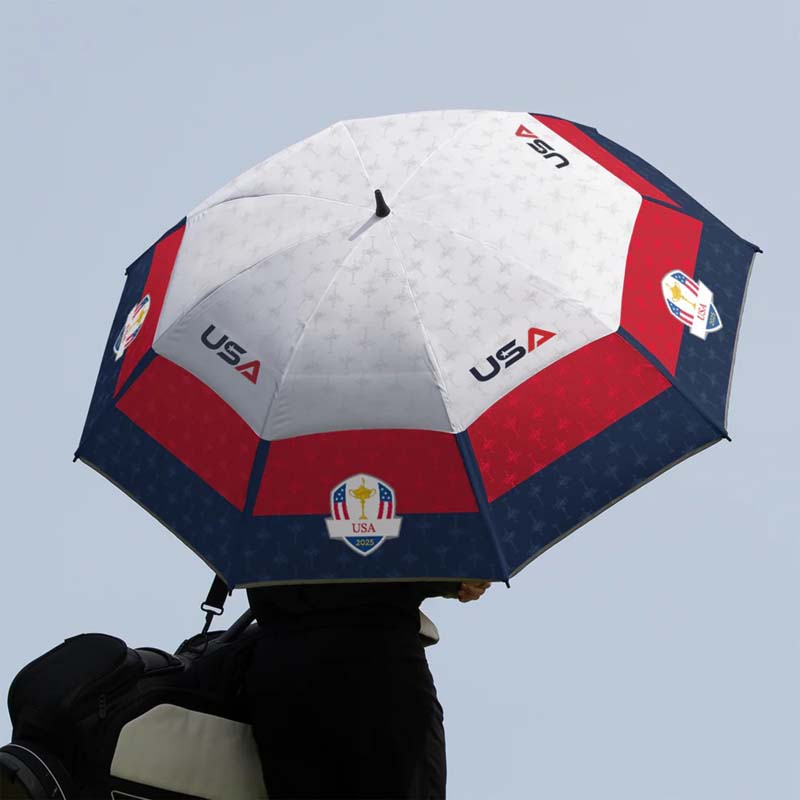 品牌高爾夫拼色雙層傘